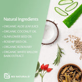 Natural Ingredients Of Body Scrub Aloe & Cucumber - MG Wellness Shop
